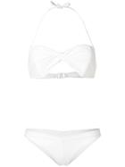 Zimmermann Twist Front Halterneck Bikini - White