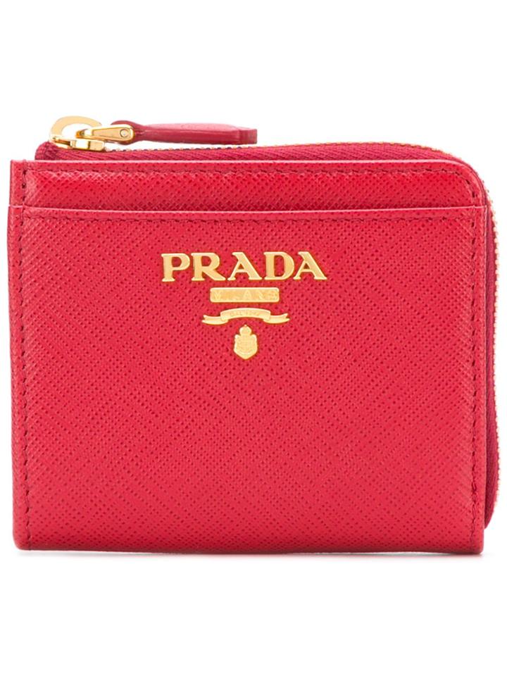 Prada Saffiano Wallet - White
