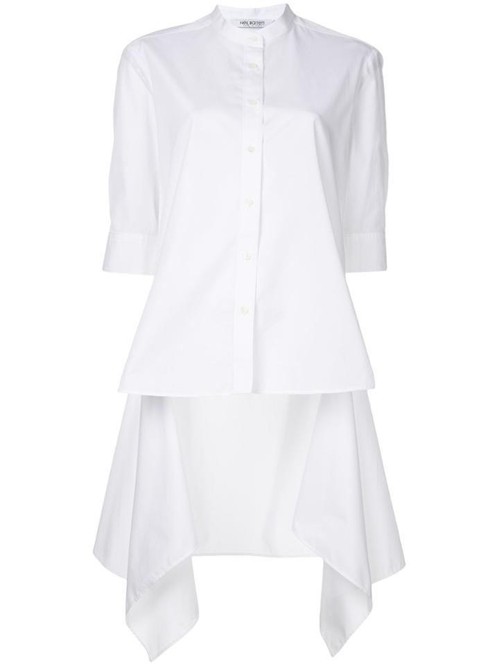 Neil Barrett Asymmetric Hem Short Sleeve Shirt - White
