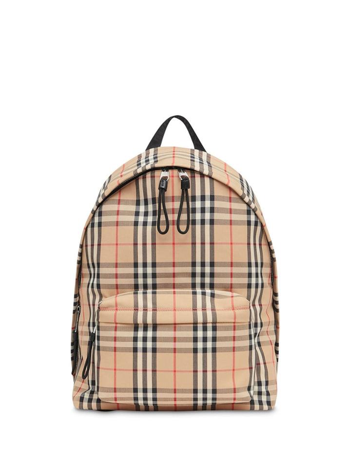 Burberry Vintage Check Nylon Backpack - Neutrals