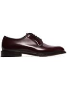 Trickers Burgundy Robert Patent Leather Lace Up Shoes - Red