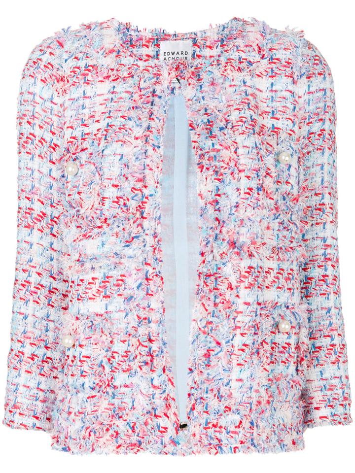 Edward Achour Paris Bouclé Jacket - Multicolour