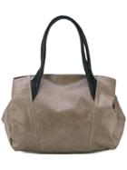 Double Straps Tote - Women - Horse Leather - One Size, Grey, Horse Leather, Yohji Yamamoto