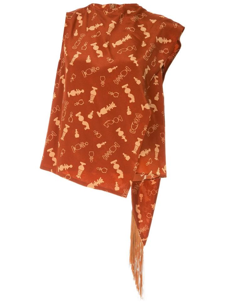 Karen Walker Vernon Blouse - Red