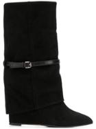 The Seller Foldover Top Boots - Black