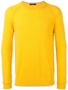 Roberto Collina Knitted Top, Men's, Size: 50, Yellow/orange, Cotton/polyamide