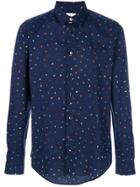 Ps By Paul Smith Brush Strokes Print Shirt - Blue