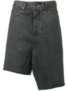 Rick Owens Drkshdw Asymmetric Denim Skirt - Blue