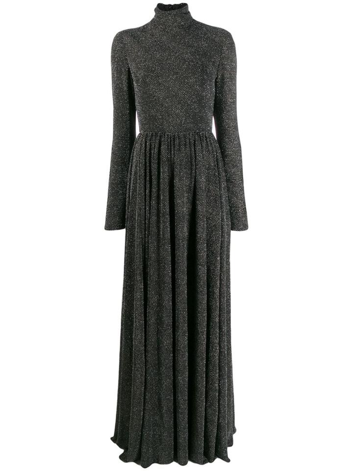Philosophy Di Lorenzo Serafini Long Flared Evening Gown - Black