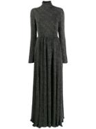 Philosophy Di Lorenzo Serafini Long Flared Evening Gown - Black