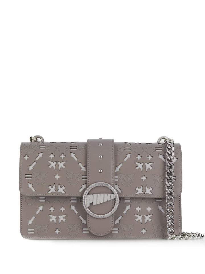 Pinko Flap Shoulder Bag - Neutrals