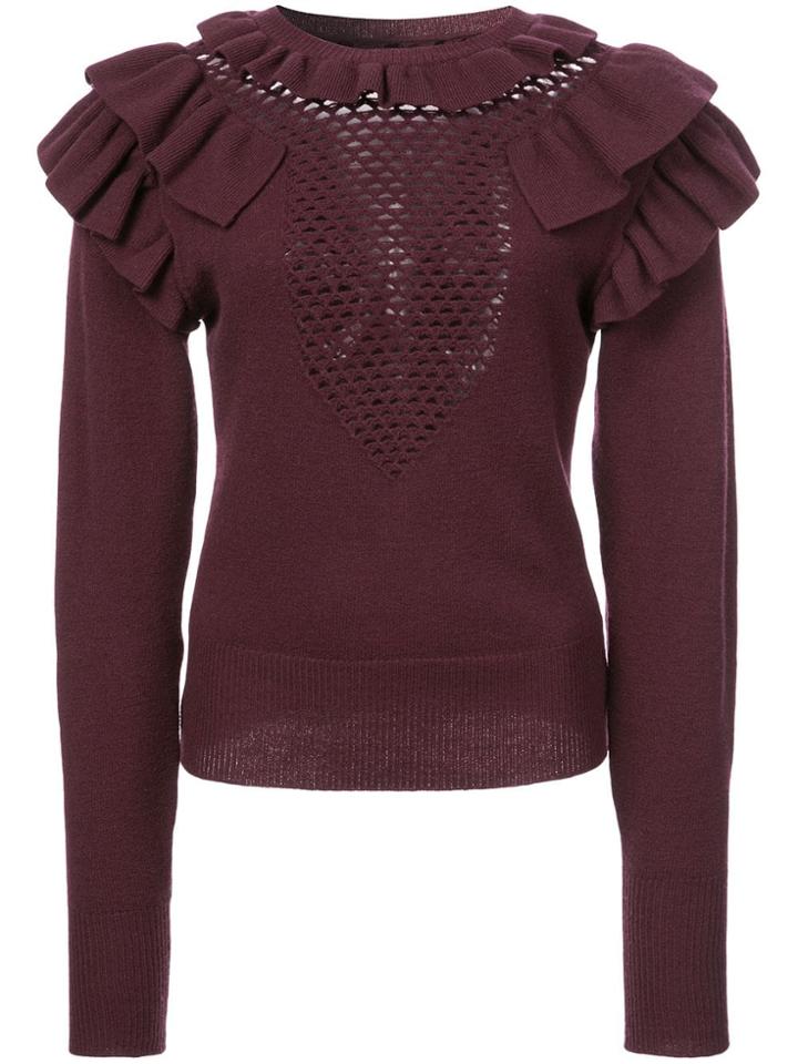 Jill Stuart Ruffled Details Jumper - Pink & Purple