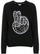 Kenzo - Peace World Sweatshirt - Women - Cotton - M, Black, Cotton