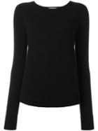 Helmut Lang Crew Neck Jumper, Women's, Size: Medium, Black, Cashmere