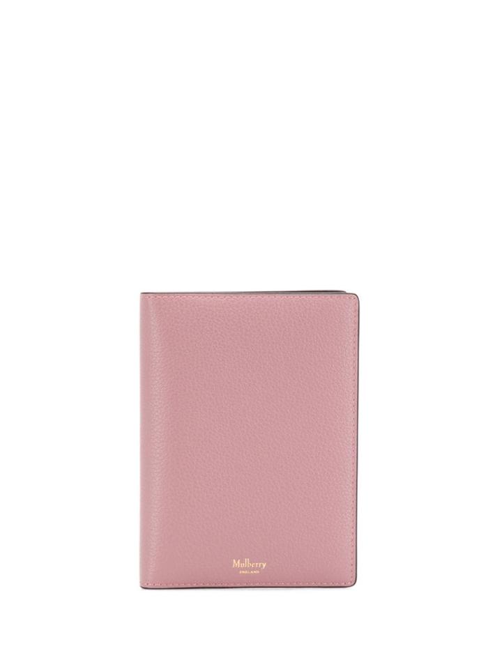 Mulberry Textured Passport Cover - Pink