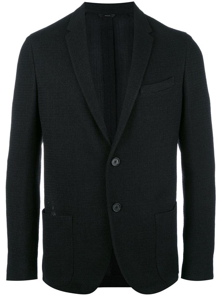 Fendi Classic Blazer, Men's, Size: 52, Black, Wool/polyamide/silk/acetate