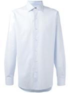 Barba - Plain Shirt - Men - Cotton - 42, Blue, Cotton