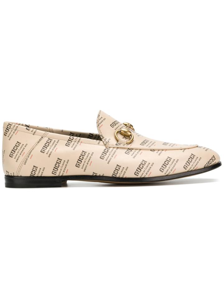 Gucci Apollo Stamp Loafers - Nude & Neutrals