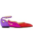 Charlotte Olympia Flaming Ballerinas - Multicolour
