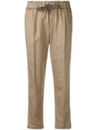 Brunello Cucinelli Cropped Tailored Trousers - Brown