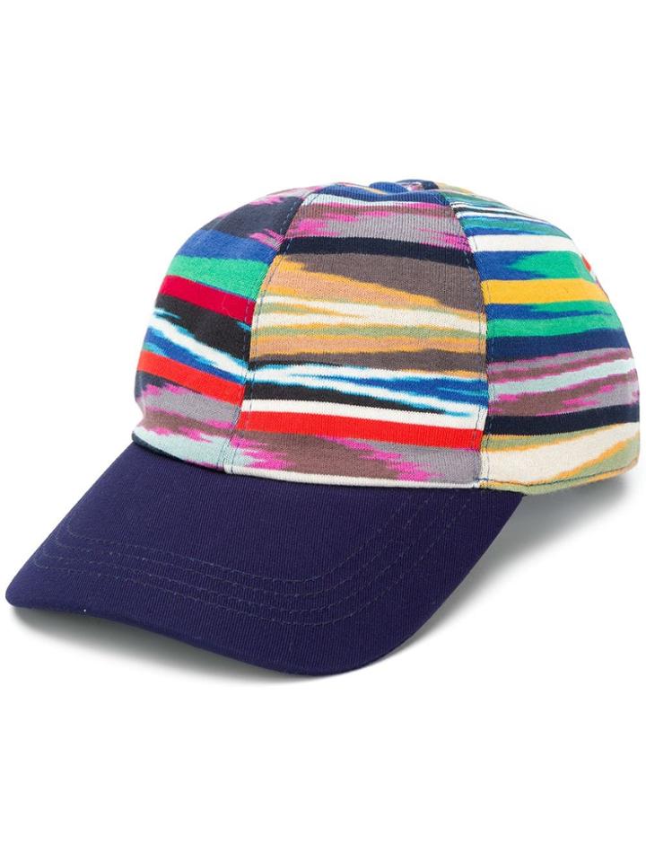Missoni Zig Zag Pattern Hat - Blue