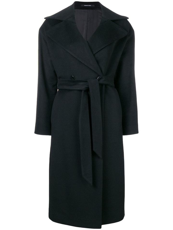 Tagliatore Wrap Coat - Blue