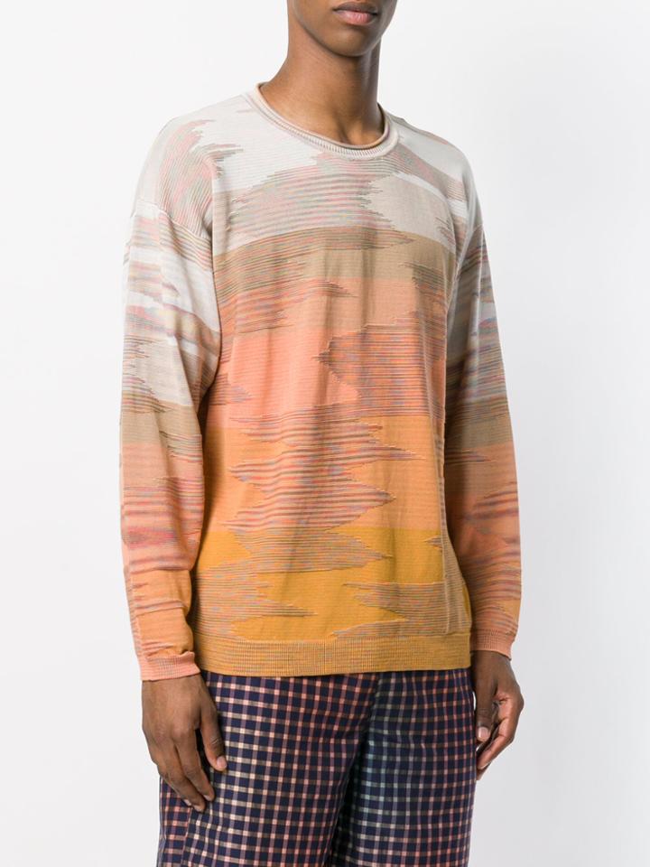 Missoni Tonal Patterned Sweater - Yellow & Orange