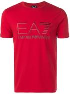 Ea7 Emporio Armani Logo Embroidered T-shirt