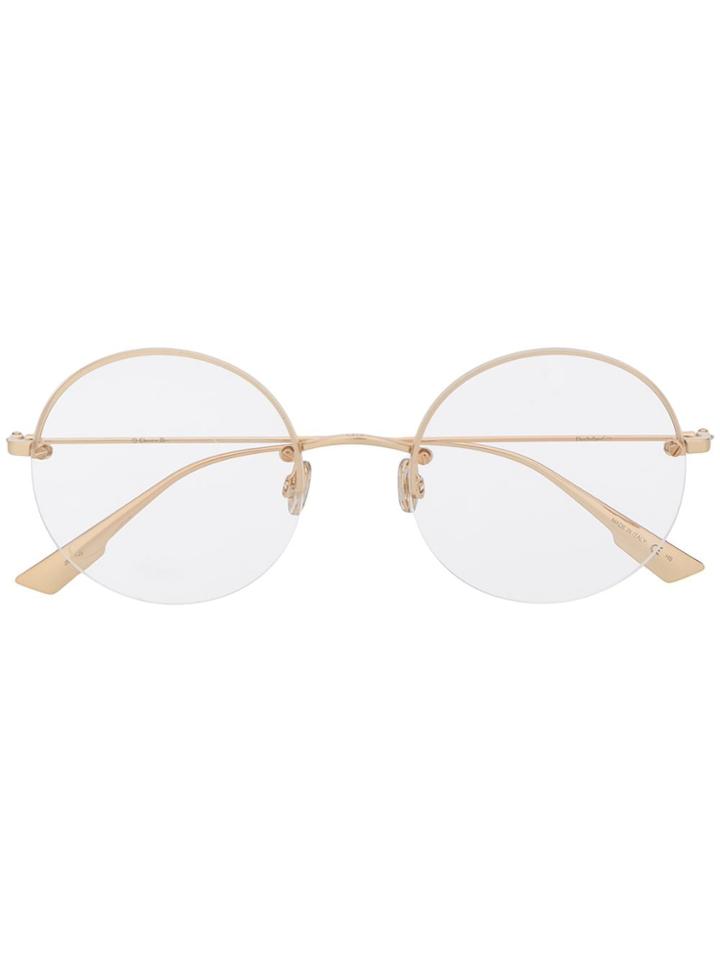 Dior Eyewear Stellaire 012 Round-frame Glasses - Gold