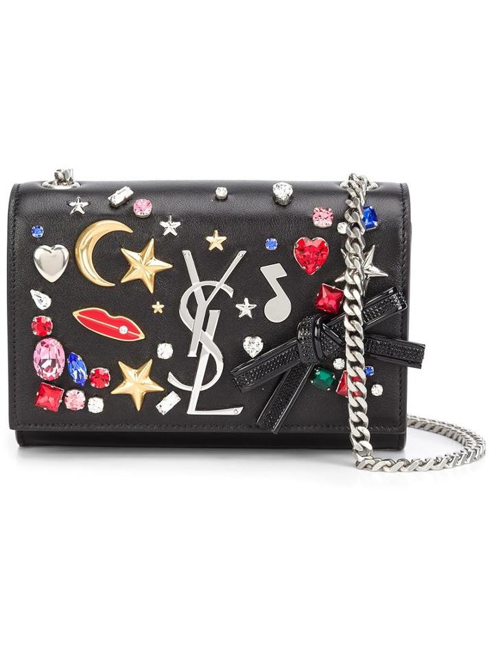 Saint Laurent Small 'monogram' Satchel, Women's, Black, Leather