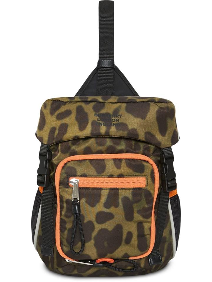 Burberry Animal Print Nylon Leo Belt Pack - Green