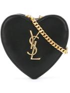 Saint Laurent Mini 'love Heart' Crossbody Bag, Women's, Black