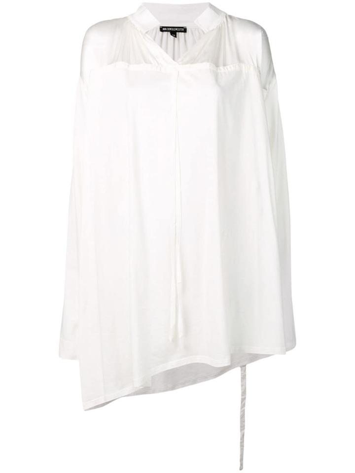 Ann Demeulemeester Panelled Oversized Blouse - White
