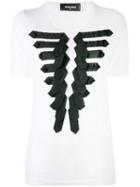 Dsquared2 - Appliqué T-shirt - Women - Cotton/polyester/viscose - S, White, Cotton/polyester/viscose