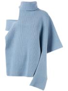 Ports 1961 Roll Neck Knitted Top - Blue