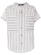 Karl Lagerfeld Karl Sails Striped Shirt - Black