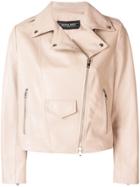 Simonetta Ravizza Cropped Biker Jacket - Neutrals