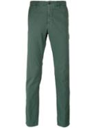 Incotex - Slim Chino Trousers - Men - Cotton/spandex/elastane - 34, Green, Cotton/spandex/elastane