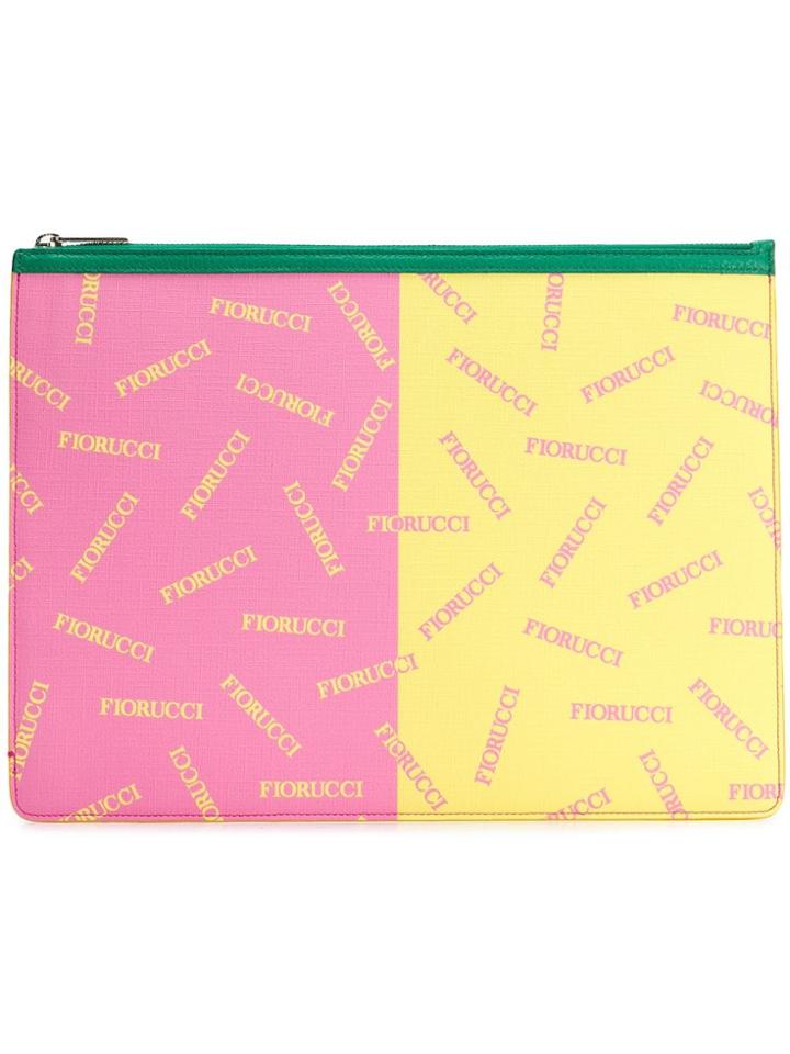 Fiorucci Large Two-tone Pouch - Pink