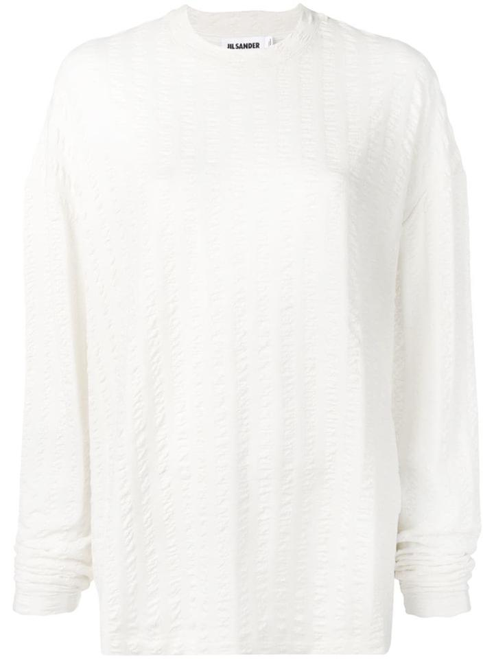 Jil Sander Boxy Fit Sweater - White