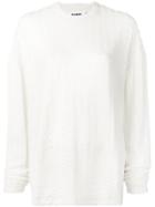 Jil Sander Boxy Fit Sweater - White