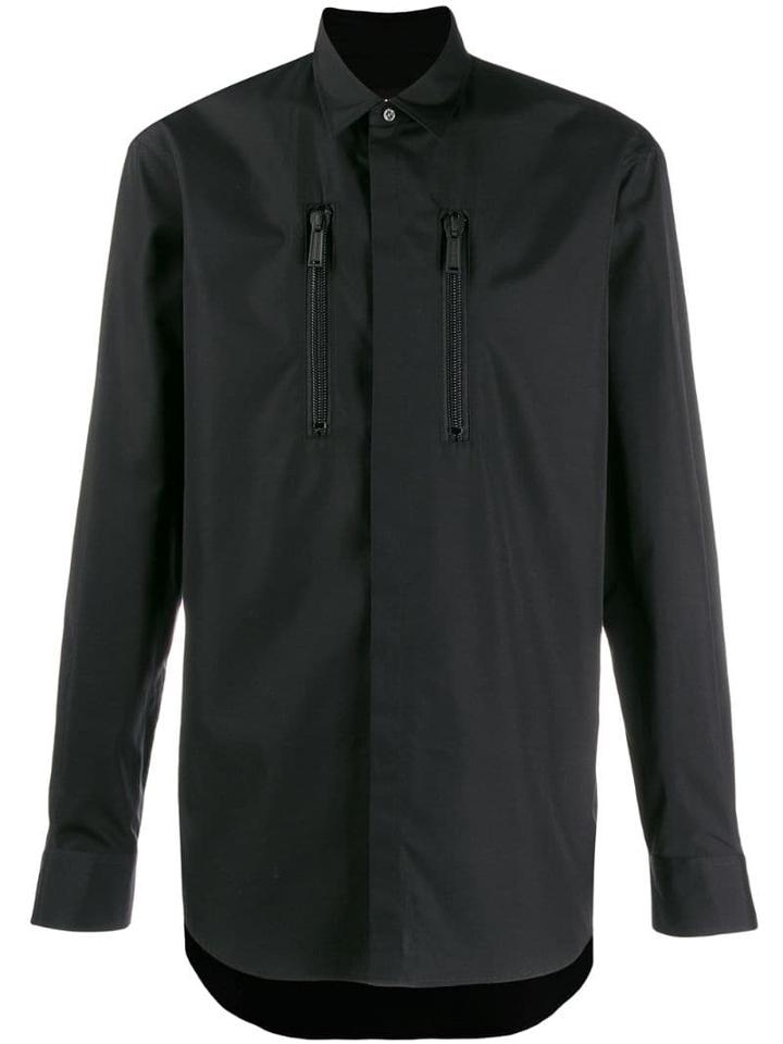 Dsquared2 Plain Long-sleeved Shirt - Black