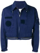 Maison Margiela Cropped Zipped Jacket - Blue