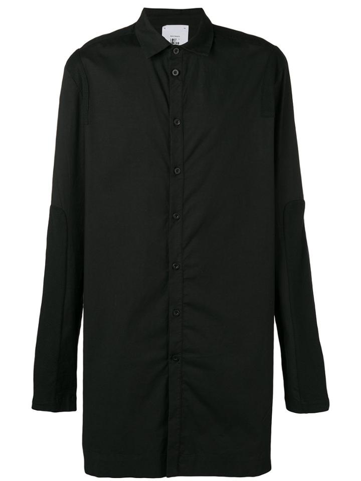 Lost & Found Rooms Long Over Shirt - Black