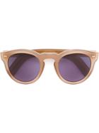 Cutler & Gross - Round Frame Sunglasses - Unisex - Acetate - One Size, Brown, Acetate