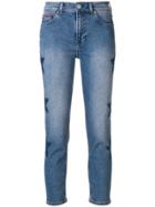 Tommy Hilfiger Star Print Cropped Jeans - Blue