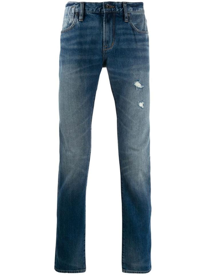 John Varvatos Distressed Jeans - Blue