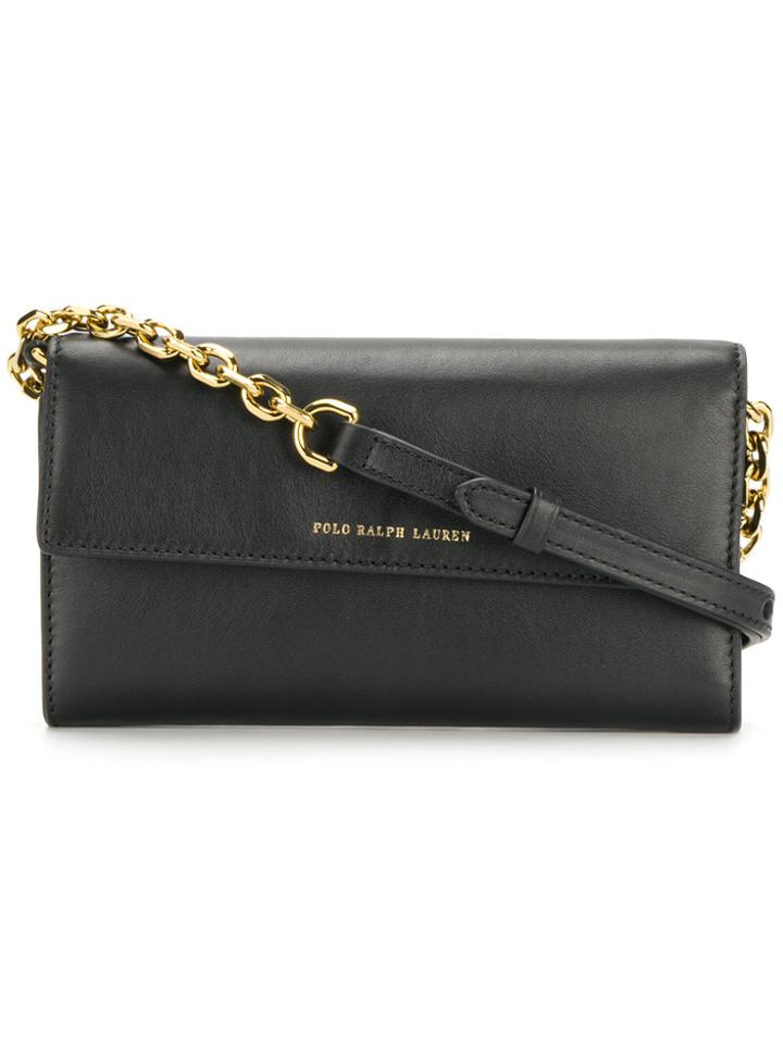 Polo Ralph Lauren Foldover Crossbody Bag - Black
