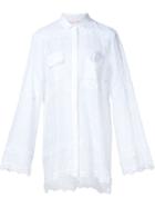 Giamba Appliqué Flower Shirt