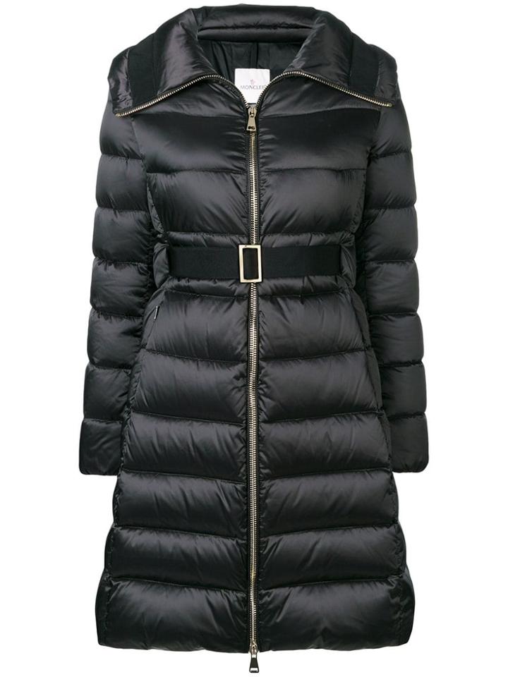 Moncler Padded Fitted Coat - Black